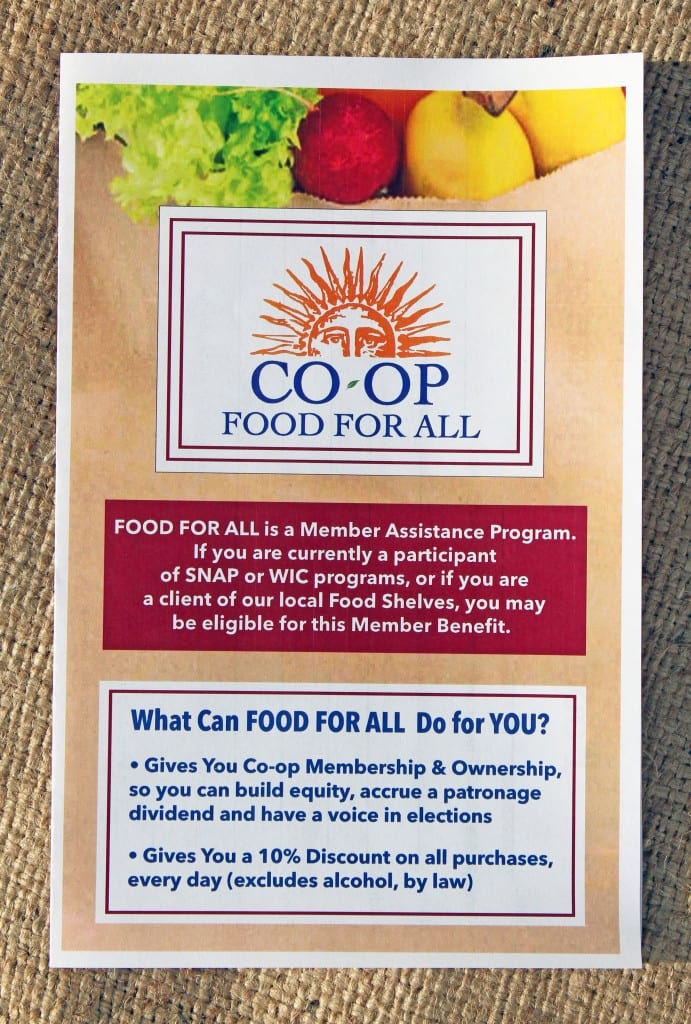 Food for All Program Middlebury Food Coop