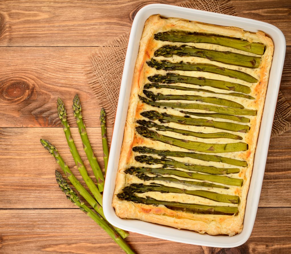 asparagus and cheese tart asparagus and cheese tart