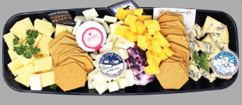 cheese and crackers artisan food platter