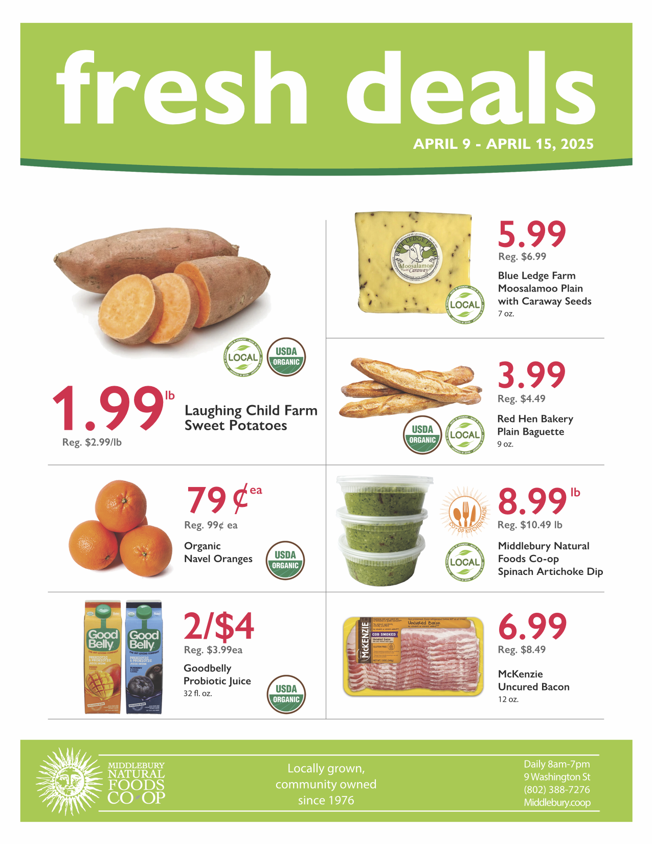 Fresh deals weekly sales flyer listing items on sale