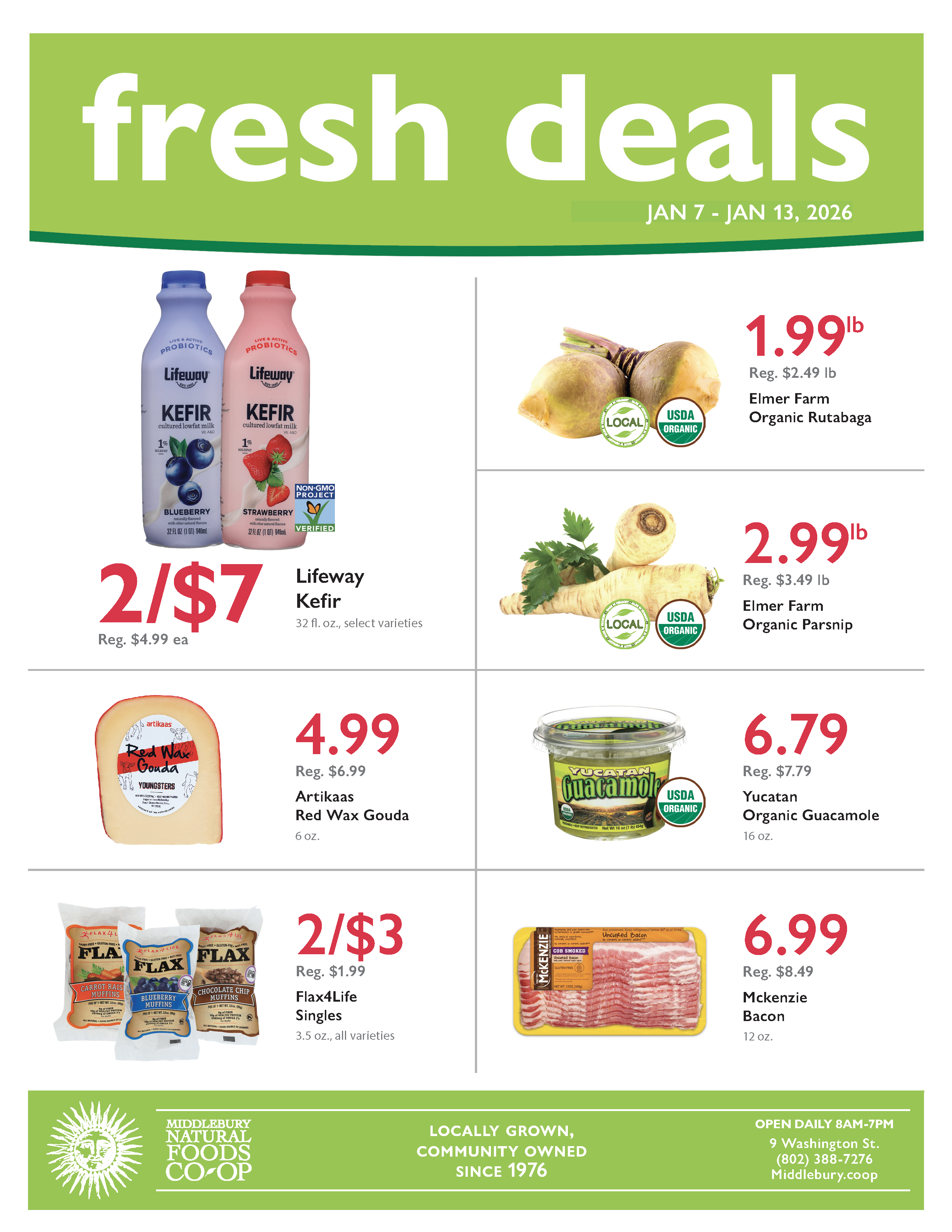 Grocery items on sale January 7-13
