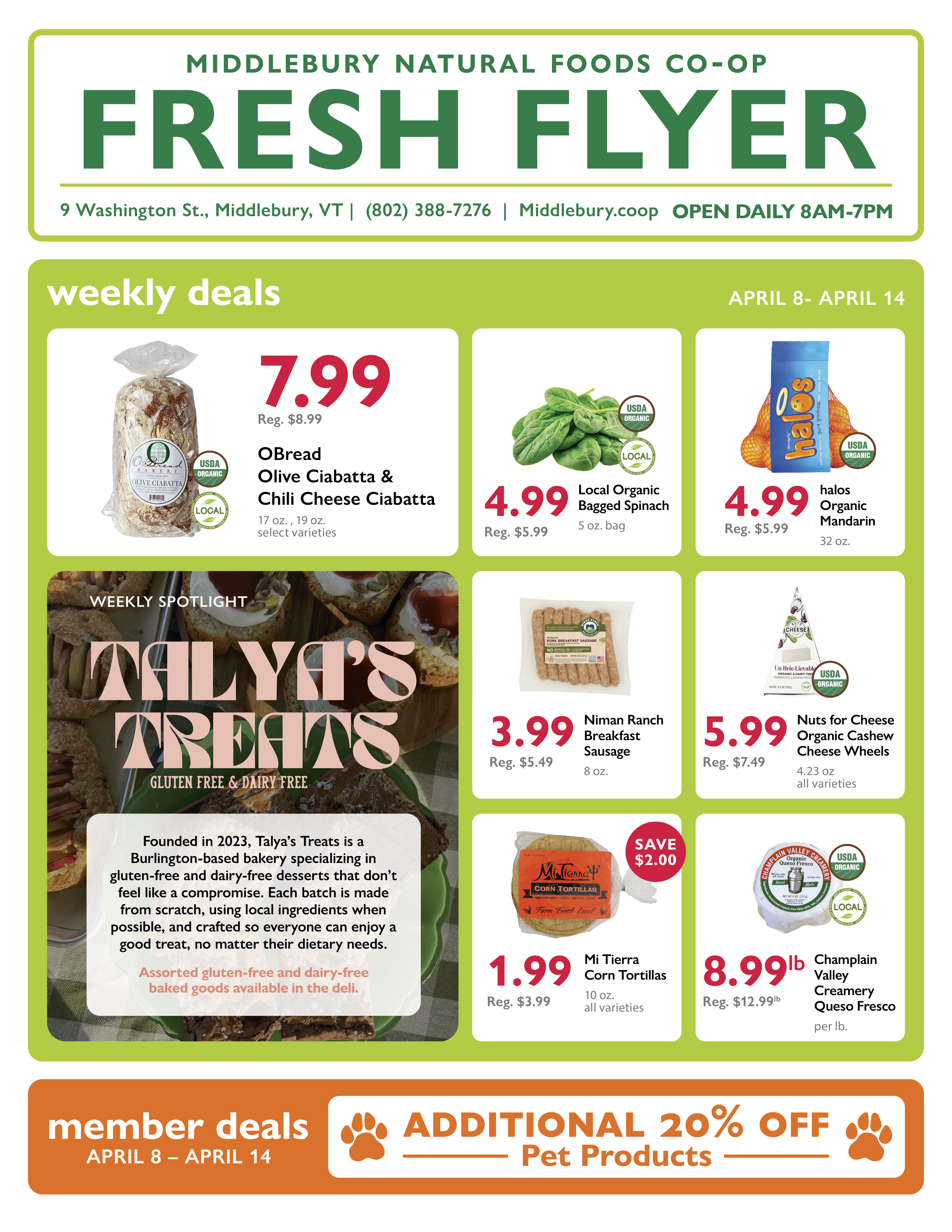 Weekly deals from April 8 through April 14