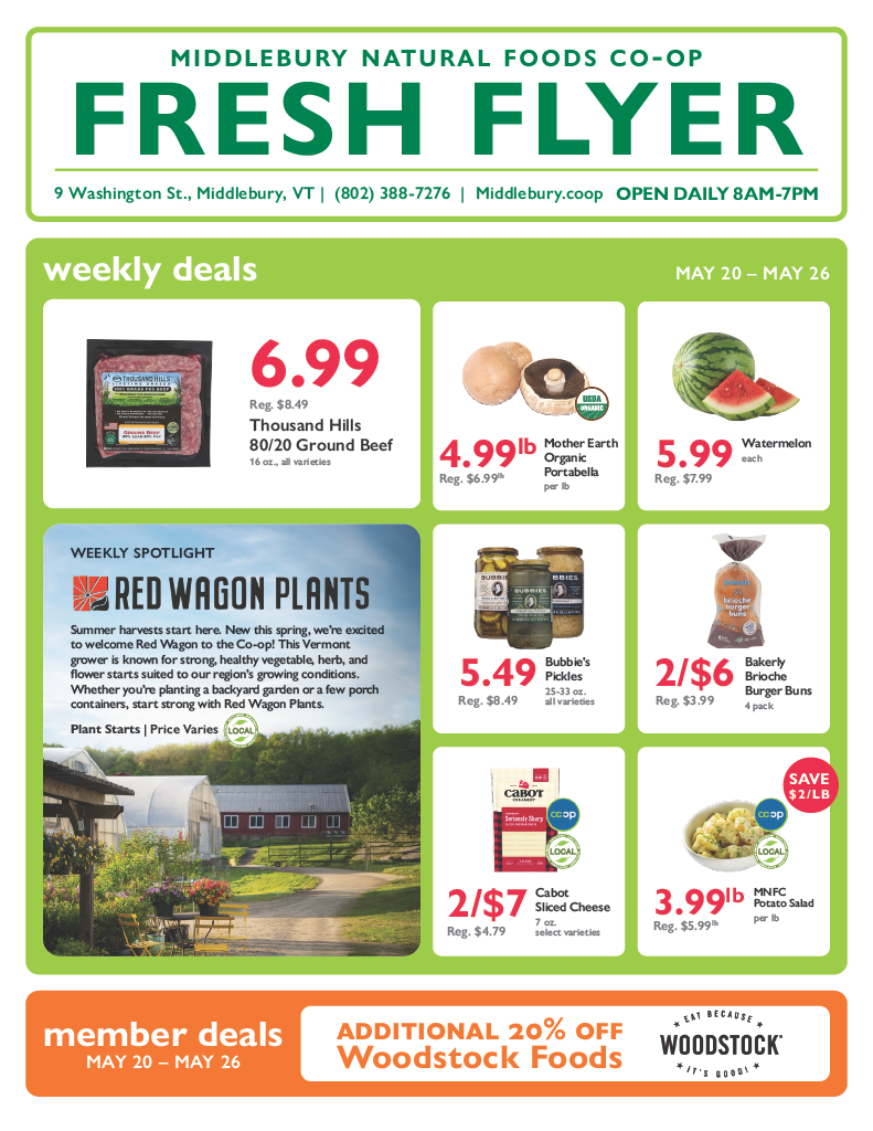 Middlebury Coop Fresh sale deals for the week of May 20, 2026