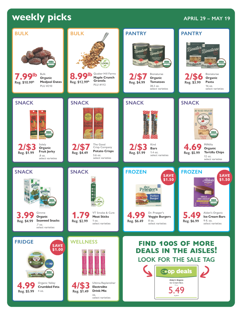 Bi-weekly Co-op Deals flyer