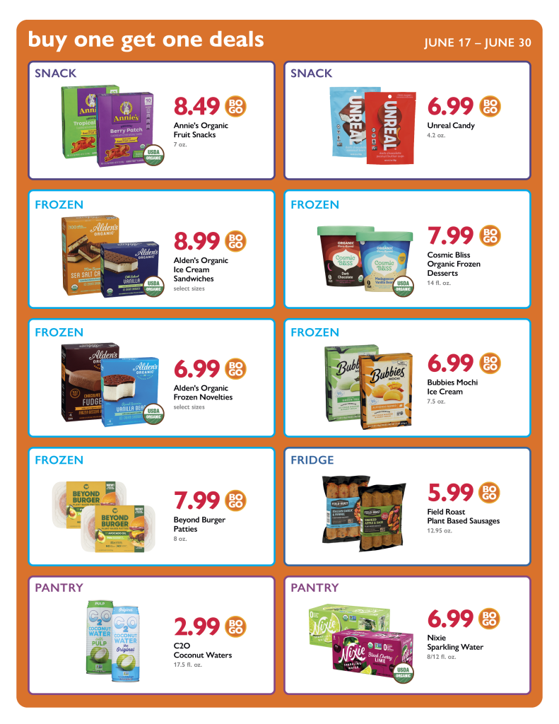 Middlebury Coop NCG co-op deals sale selects for the week of June 17-23, 2026