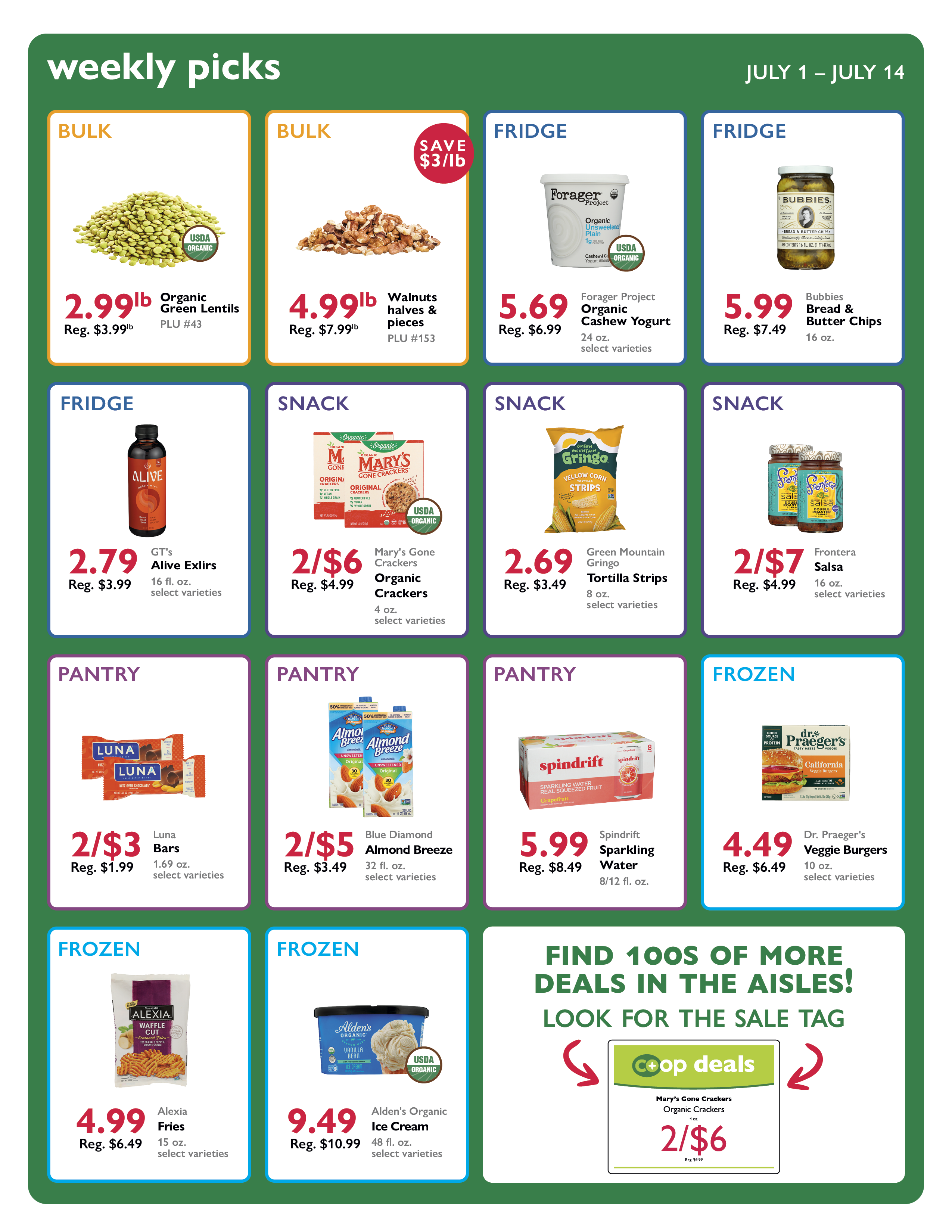 Middlebury Coop NCG co-op deals sale selects for the week of July 1-14, 2026