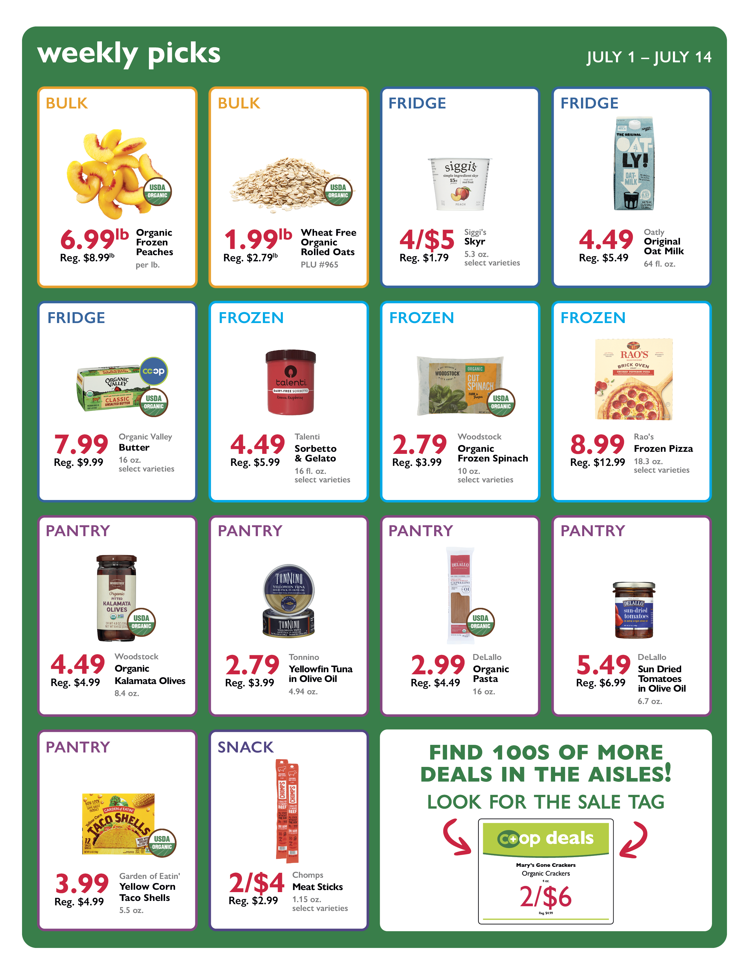 Middlebury Coop NCG co-op deals sale selects for the week of July 1-14, 2026