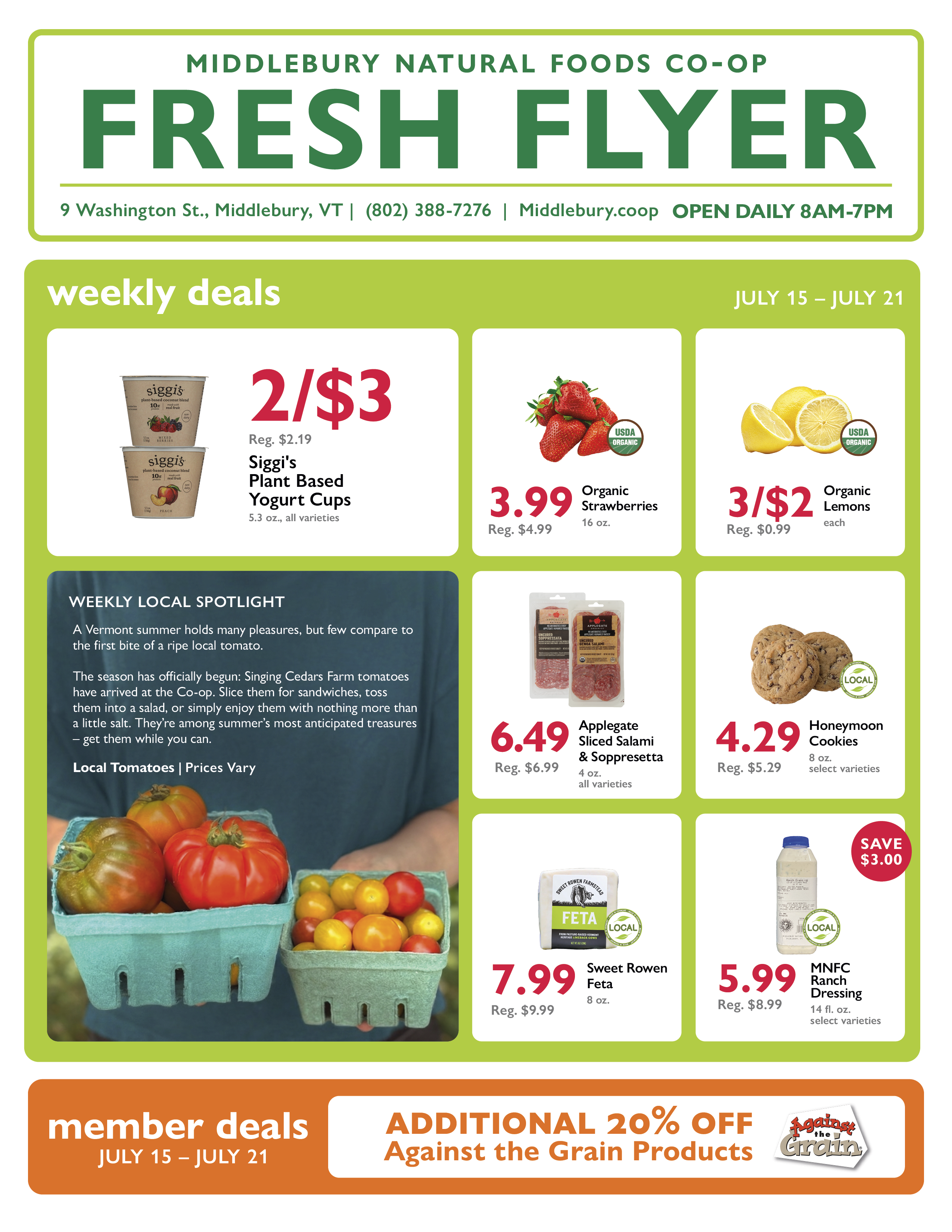 Weekly Deals July 15-21