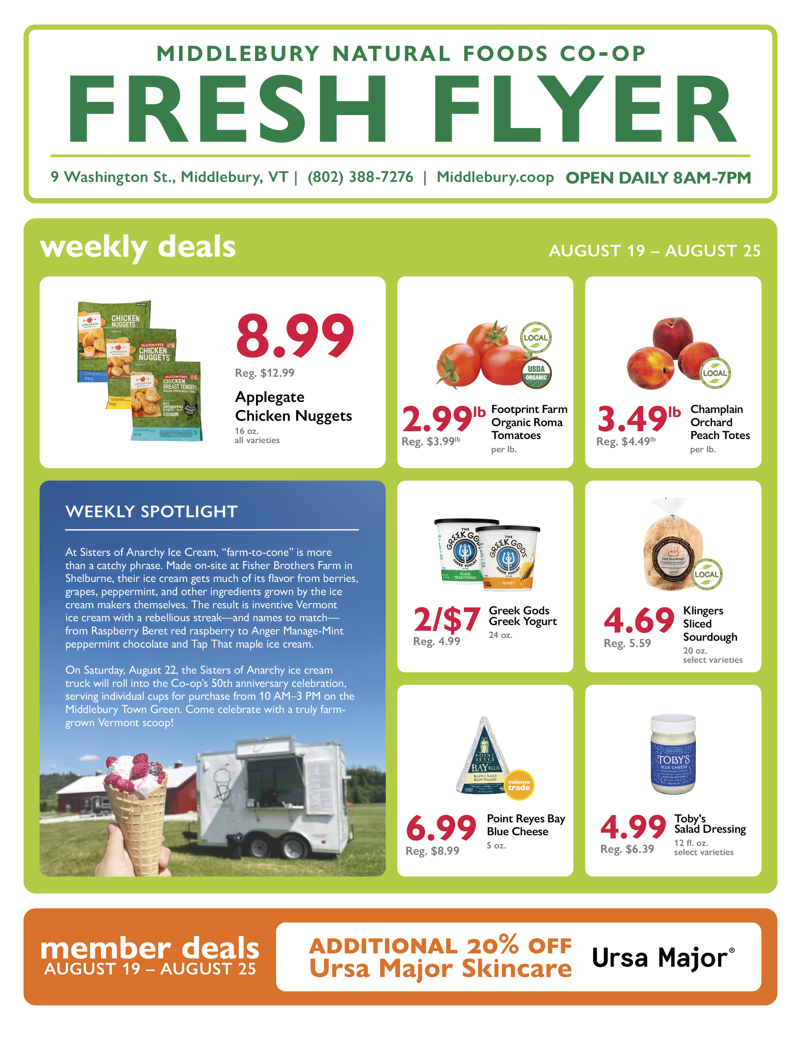 Weekly Deals August 19 - 25