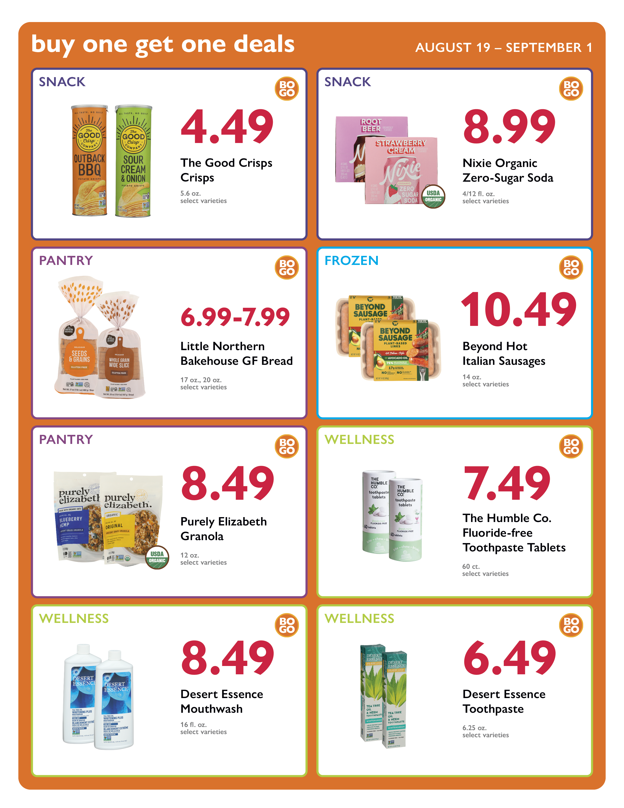 BOGO Deals 19 - 25