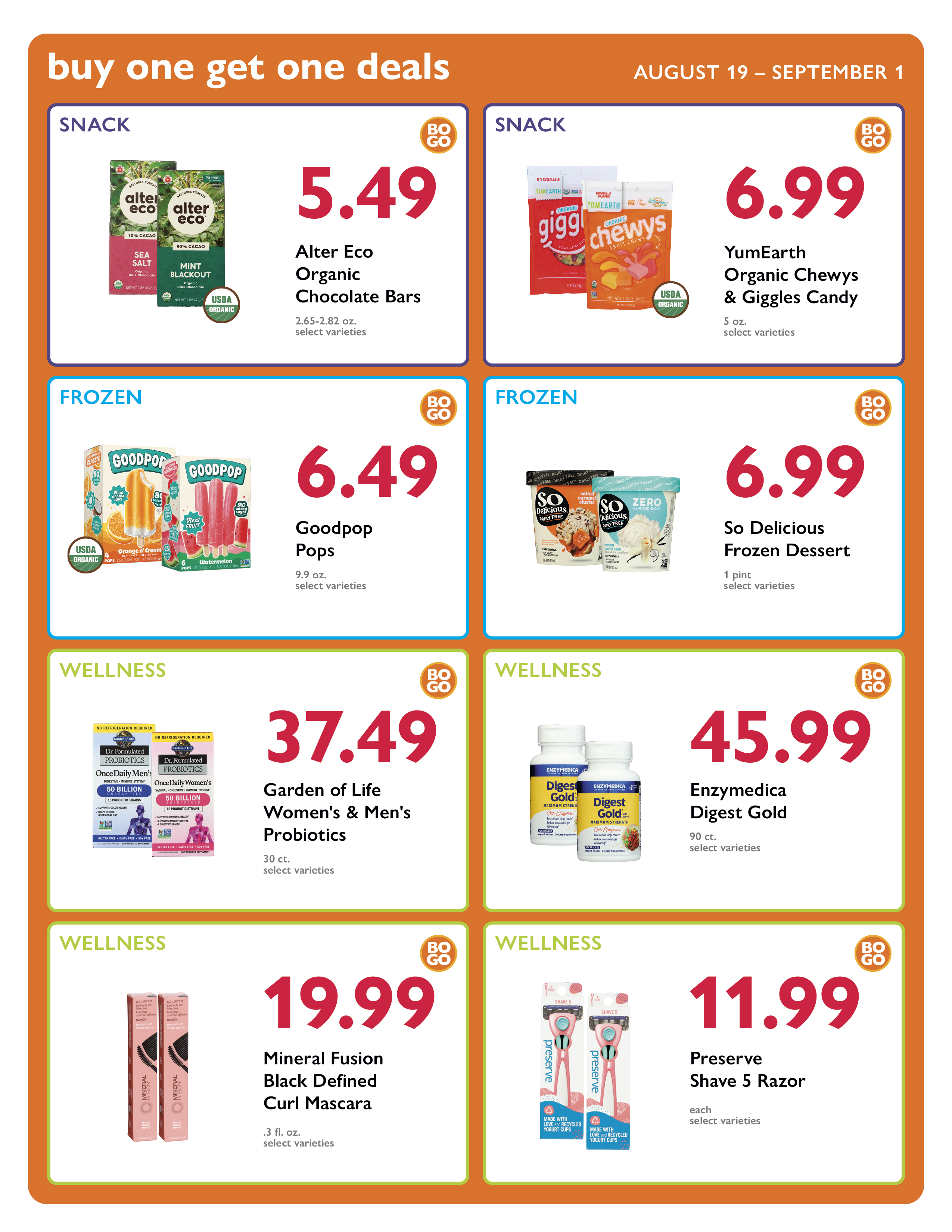 BOGO Deals 19 - 25