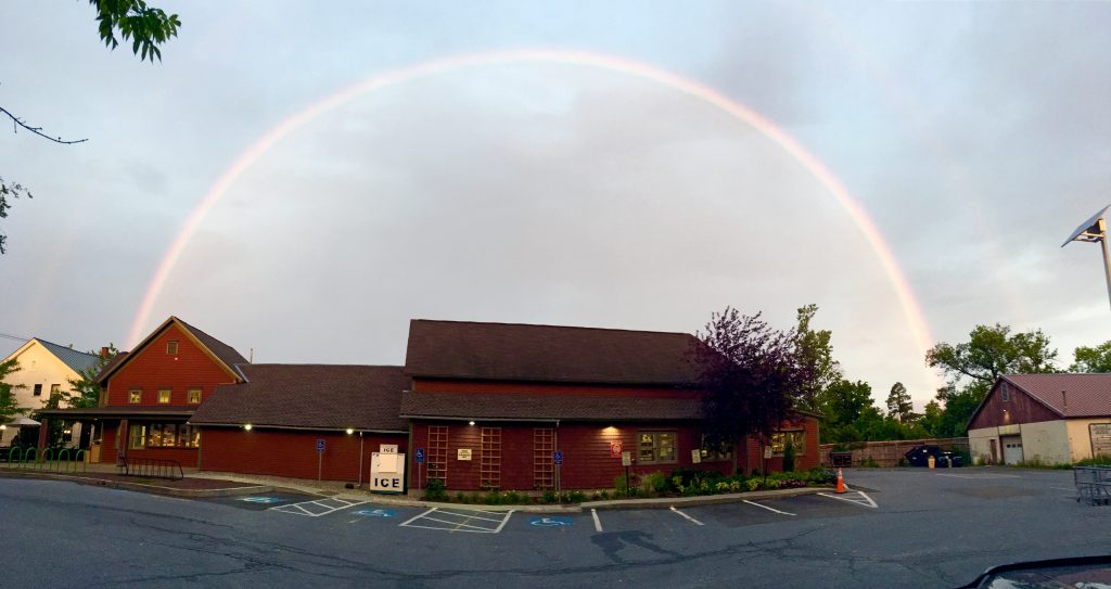 Rainbow over the co-op