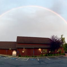 Rainbow over the co-op