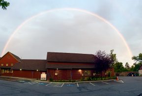 Rainbow over the co-op